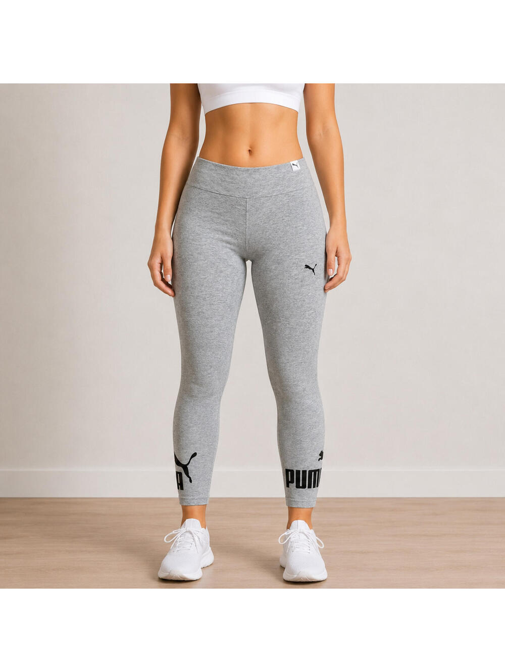 Puma Pants Womens Extra Small Gray High Rise Capri Leggings